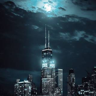 City night sky wallpaper