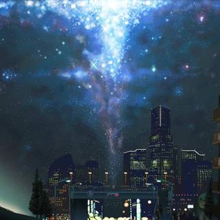 City night sky wallpaper