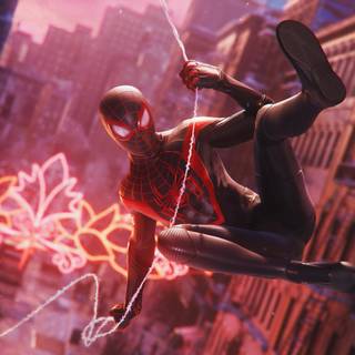 Miles Morales desktop PS4 wallpaper