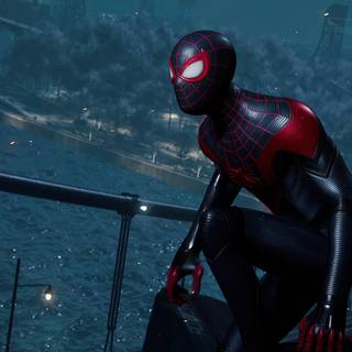 Miles Morales desktop PS4 wallpaper