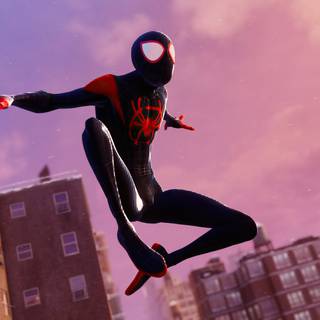 Miles Morales desktop PS4 wallpaper