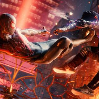 Miles Morales desktop PS4 wallpaper