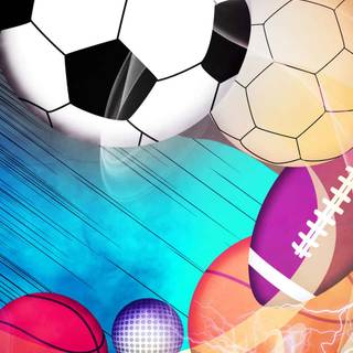 Soccer and basketball wallpaper