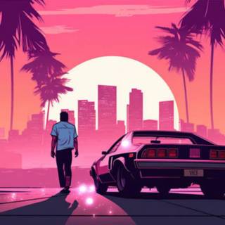 GTA Vice City aesthetic wallpaper