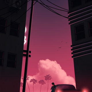 GTA Vice City aesthetic wallpaper