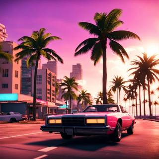 GTA Vice City aesthetic wallpaper