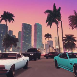 GTA Vice City aesthetic wallpaper