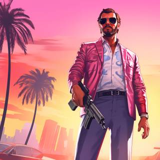 GTA Vice City aesthetic wallpaper