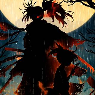 Red dark 4k anime wallpaper