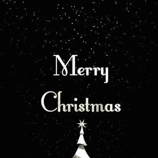 Merry Christmas black wallpaper
