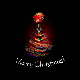 Merry Christmas black wallpaper