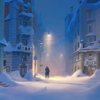 Moody winter wallpaper