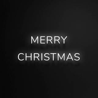 Merry Christmas black wallpaper