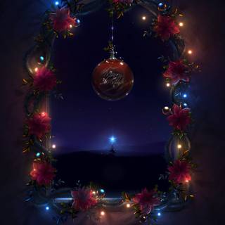 Merry Christmas black wallpaper