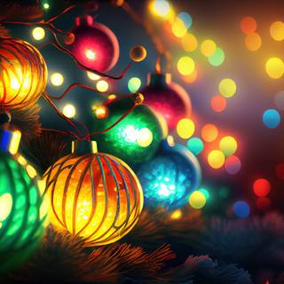 Xmas lights wallpaper