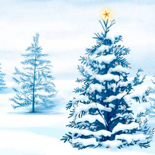 Xmas snow wallpaper