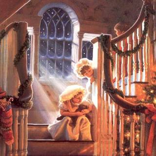 Vintage Xmas wallpaper