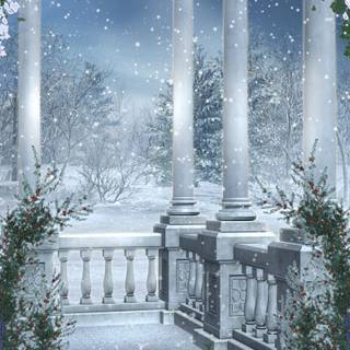 Xmas snow wallpaper