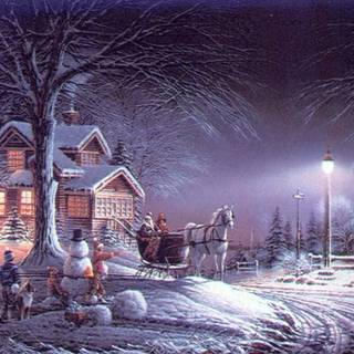 Vintage Xmas wallpaper