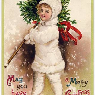 Vintage Xmas wallpaper