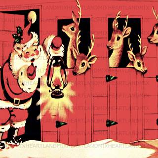 Vintage Xmas wallpaper