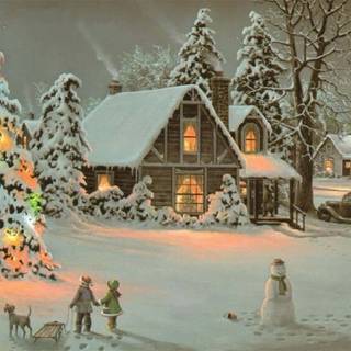 Vintage Xmas wallpaper