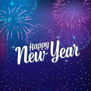 New Year violet wallpaper