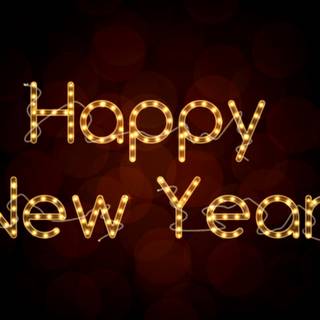 Aesthetic New Year laptop wallpaper