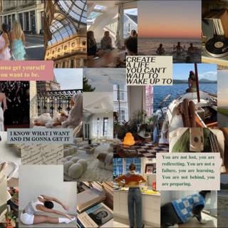 Vision board desktop wallpaper