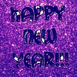 New Year violet wallpaper