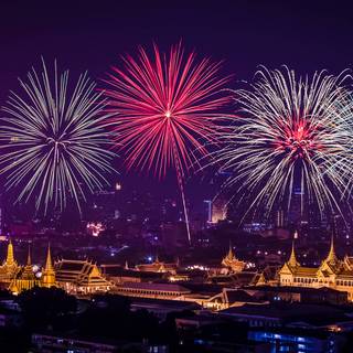 New Year violet wallpaper