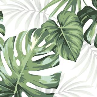Leaves painting wallpaper
