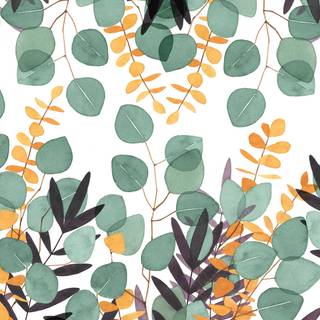 Leaves painting wallpaper