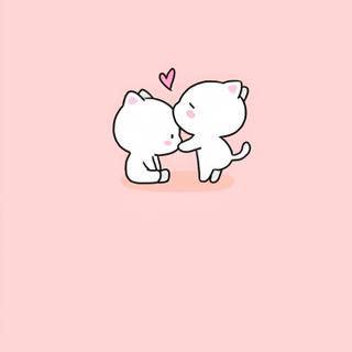 Pink kittens wallpaper