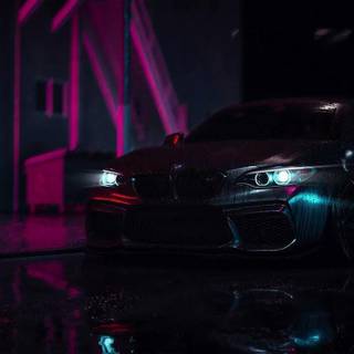 BMW rain wallpaper