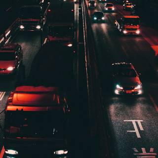 Night cars 4k wallpaper