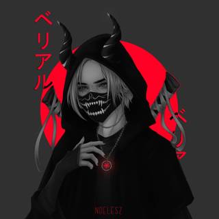 Red anime 4k PC wallpaper