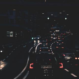 Night cars 4k wallpaper