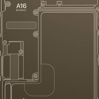 iPhone 14 gold wallpaper