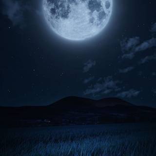 Moon night phone wallpaper