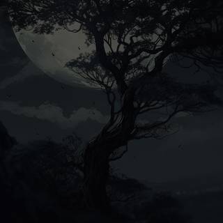 Moon night phone wallpaper