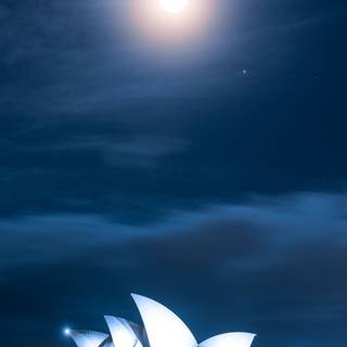 Moon night phone wallpaper