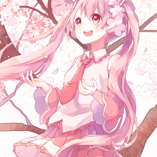 Sakura Miku phone wallpaper