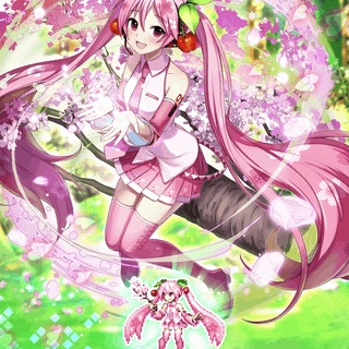 Sakura Miku phone wallpaper