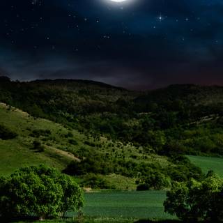 Moon night phone wallpaper