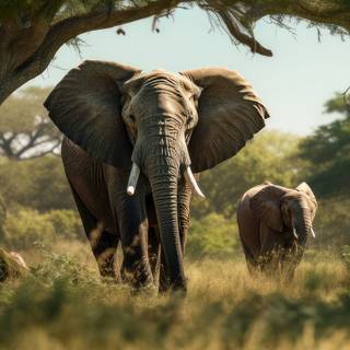 Elephant phone wallpaper