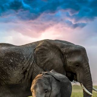 Elephant phone wallpaper