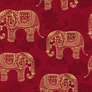 Elephant print wallpaper