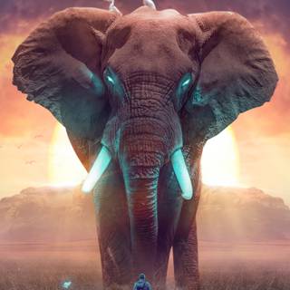 Elephant phone wallpaper
