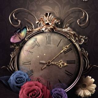 Clock phone wallpaper